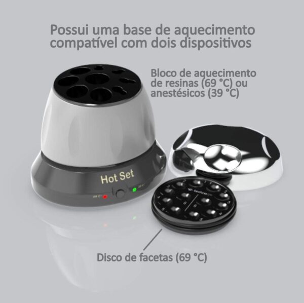 HotSet Completo - Aquecedor para Resinas, Facetas e Anestésicos